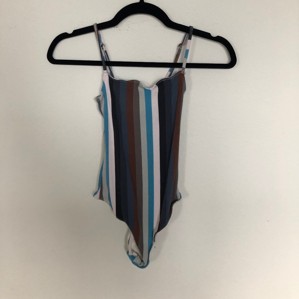Urban Outfitters Retro Striped Body Suit